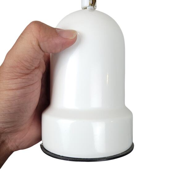 Hampton Bay Ceiling Fan AC-552 Replacement Bell Light White Tested Works - Picture 4 of 6